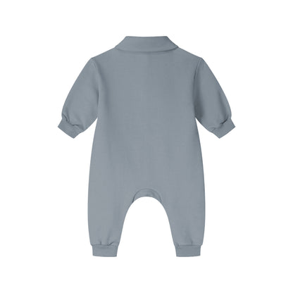 Baby Collar Suit Gots - Stone Gray