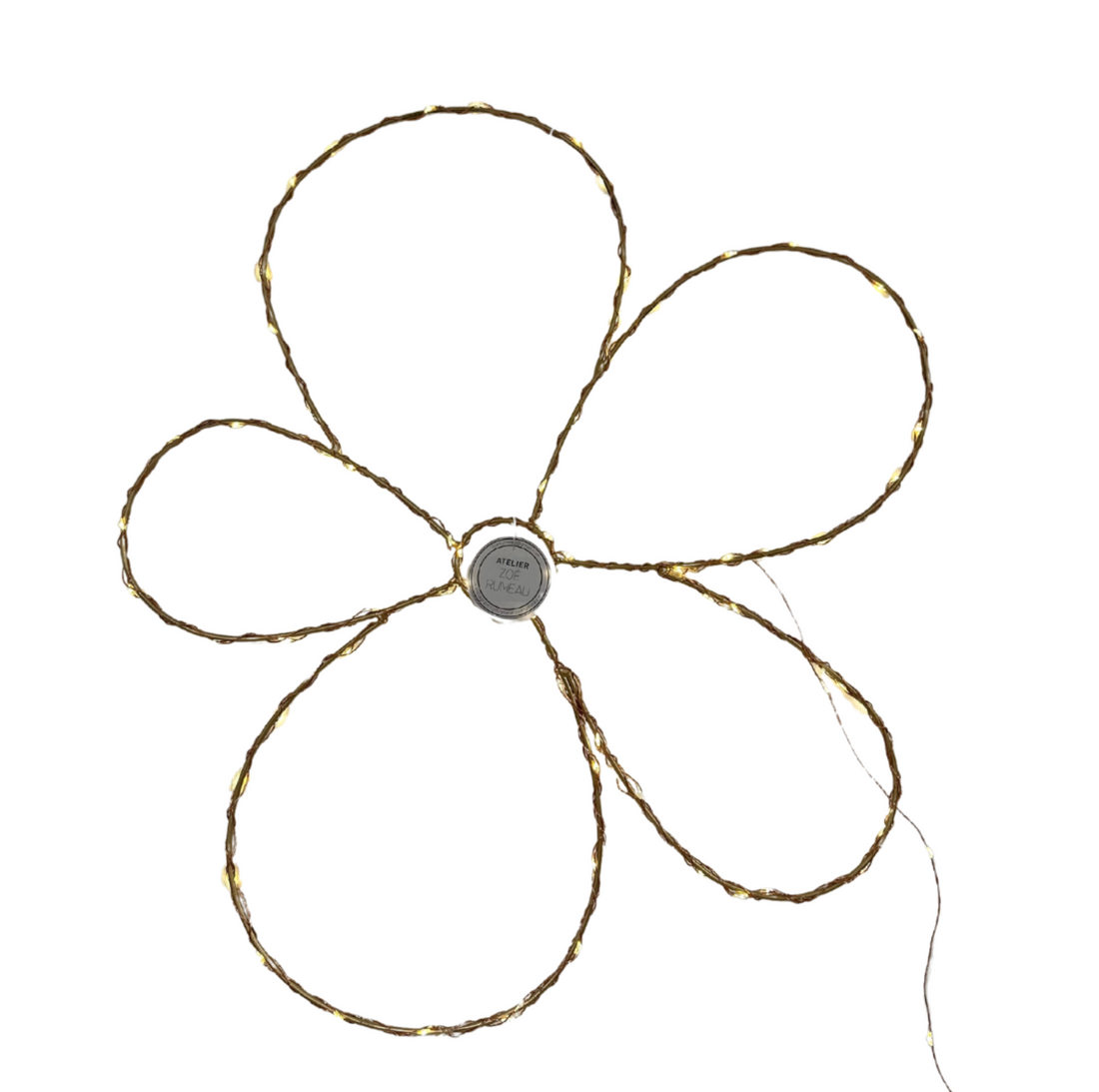 Gouden Lamp met Led - Poppy
