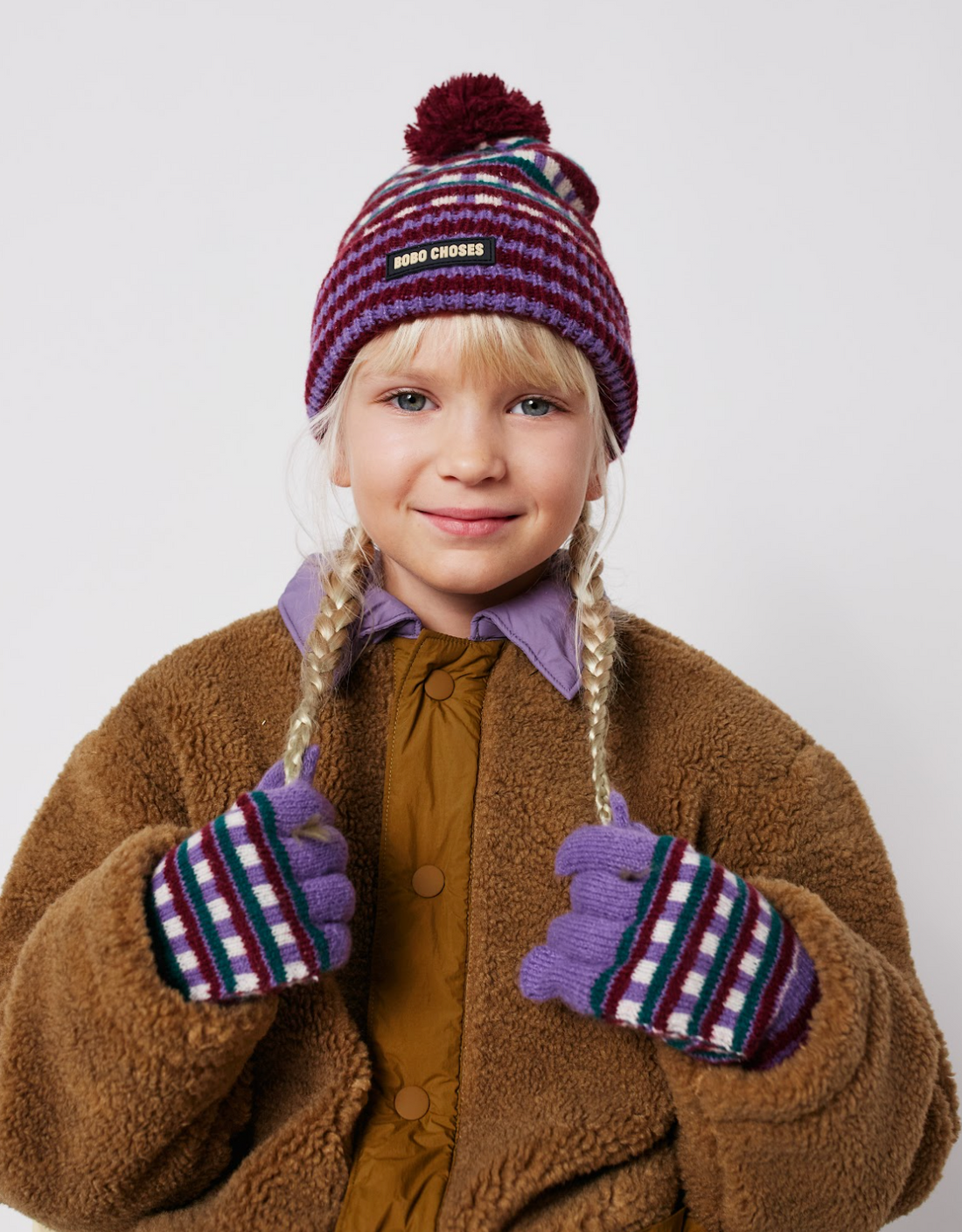 Bobo Choses Jacquard Handschoenen - Paars