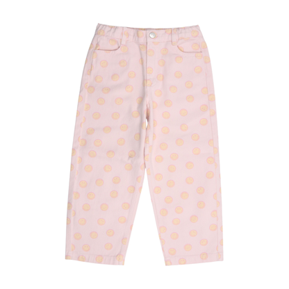 Smiley Denim Pant Smiley Print