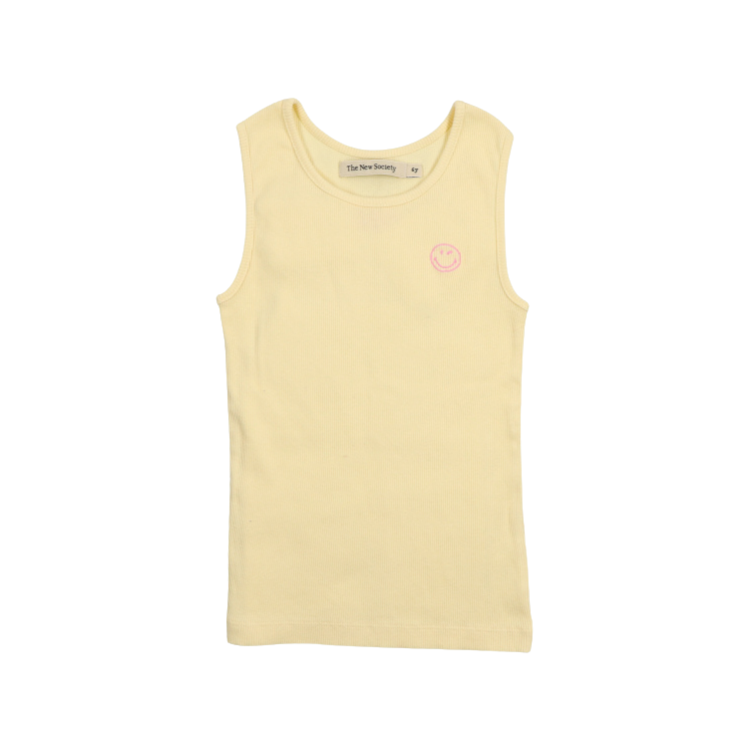 Smiley Tee Soft Lemon