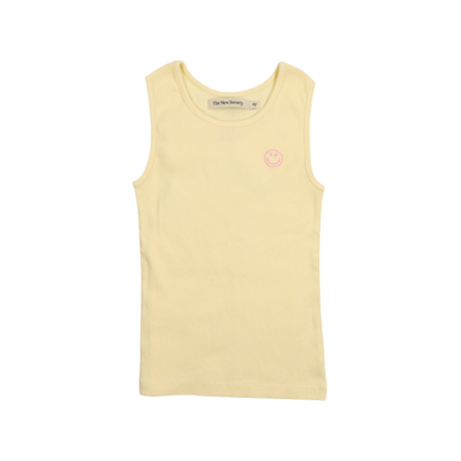 Smiley Tee Soft Lemon