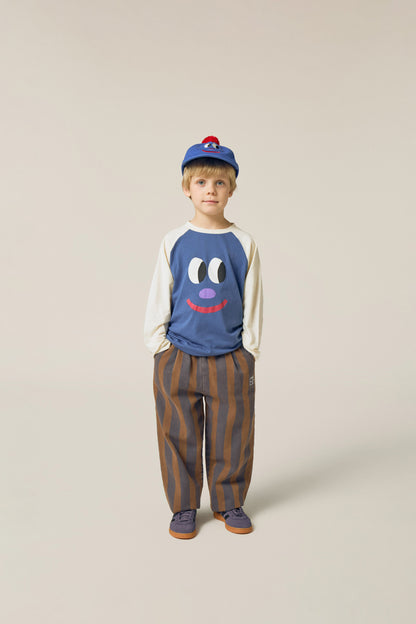 Blue Stripes Trousers - Blue