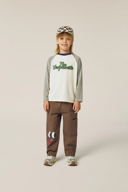 The Campamento Color Block Grey Tshirt - Ecru