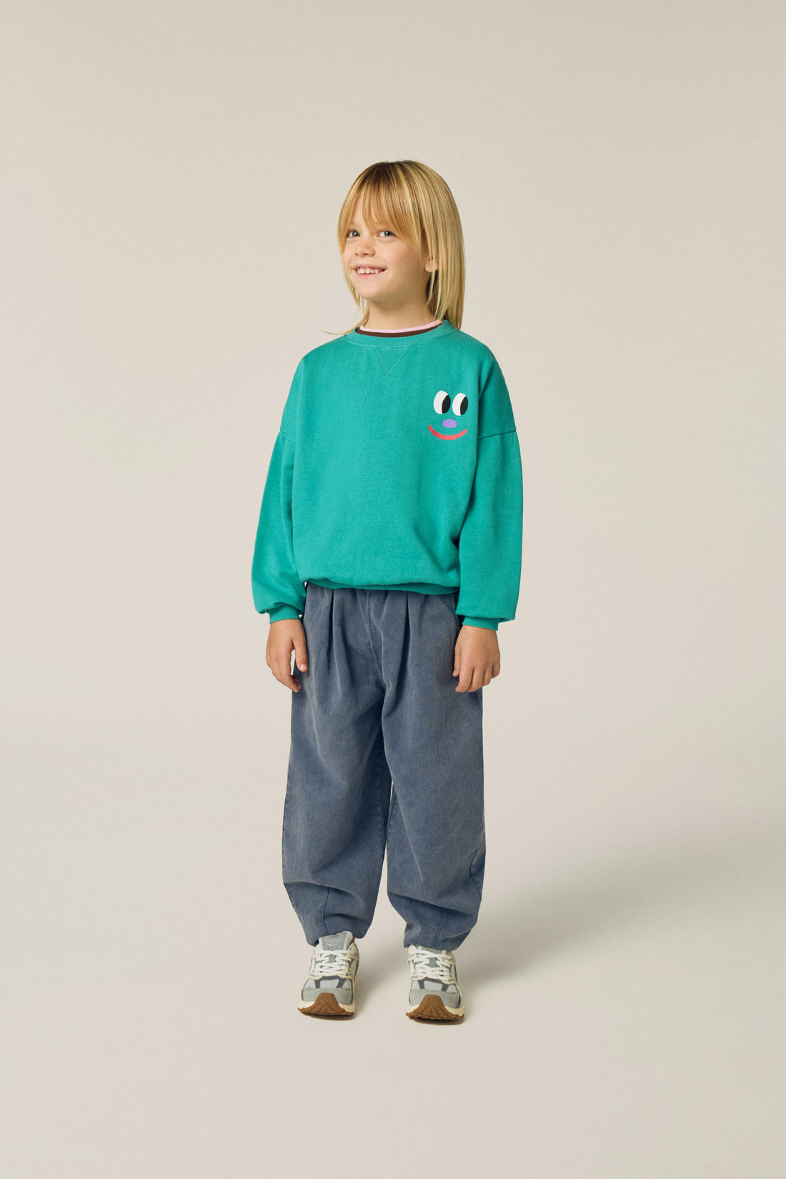 Blue Washed Trousers - Blue