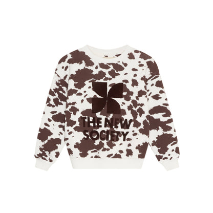 Tns Logo Sweatshirt - Cow Print