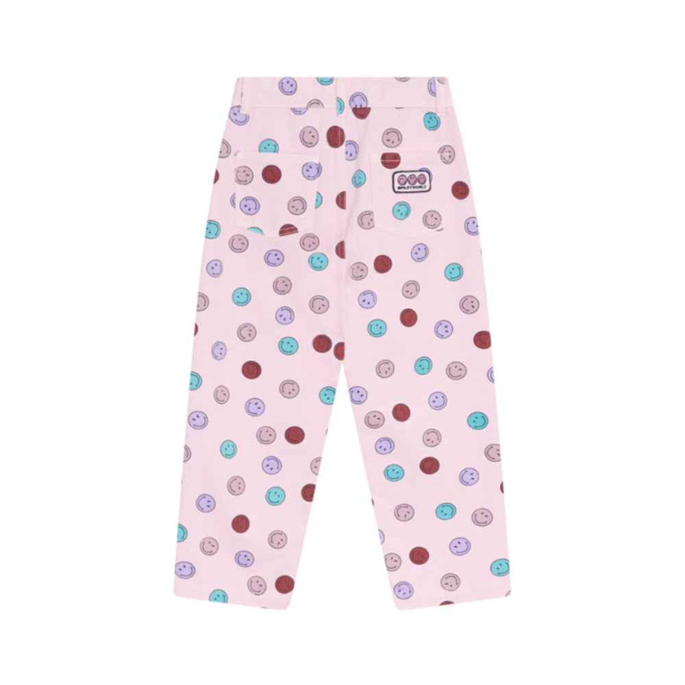 Smiley Denim Trouser - Smiley Print
