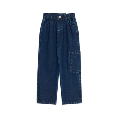 Tns Denim Pockets Trouser - Dark Blue Denim