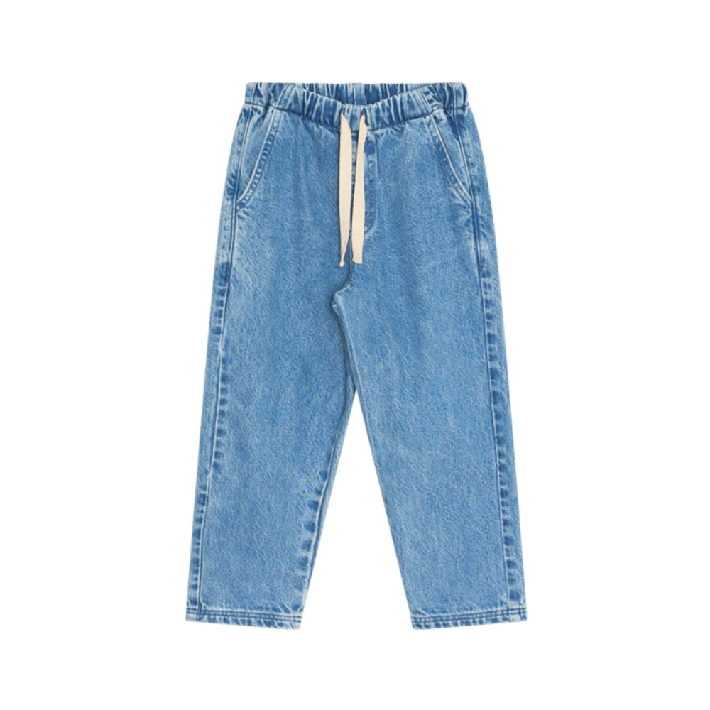 Ridge Denim Trouser - Mid Blue Denim