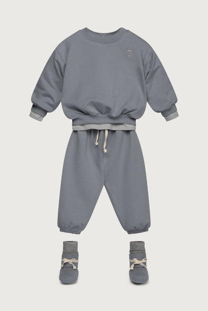 Baby Dropped Shoulder Sweater Gots - Stone Gray