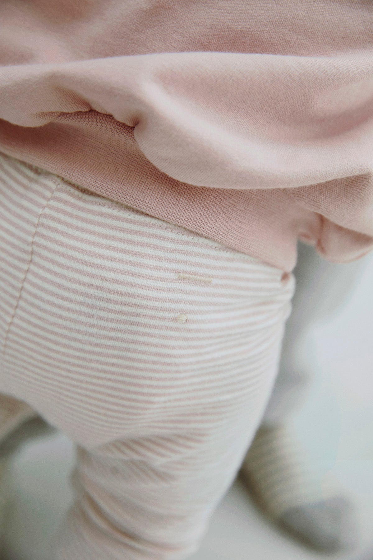 Baby Leggings - Faded Pink Cream