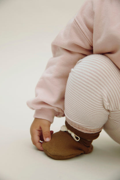 Baby Leggings - Faded Pink Cream