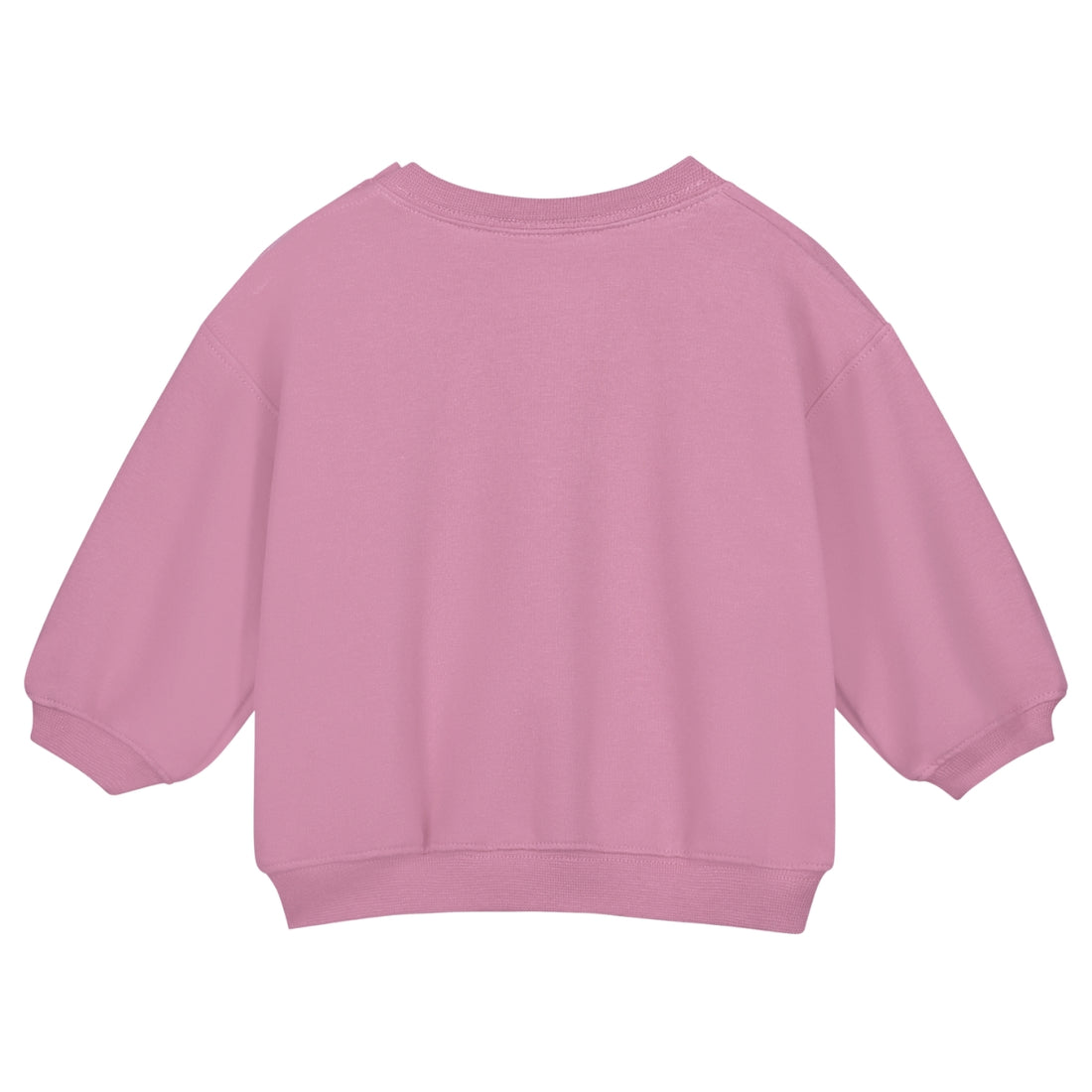 Baby Dropped Shoulder Sweater Gots - Bubblegum