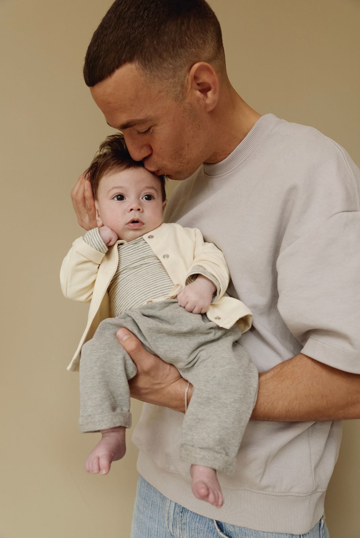 Baby Raglan Cardigan GOTS n- Cream