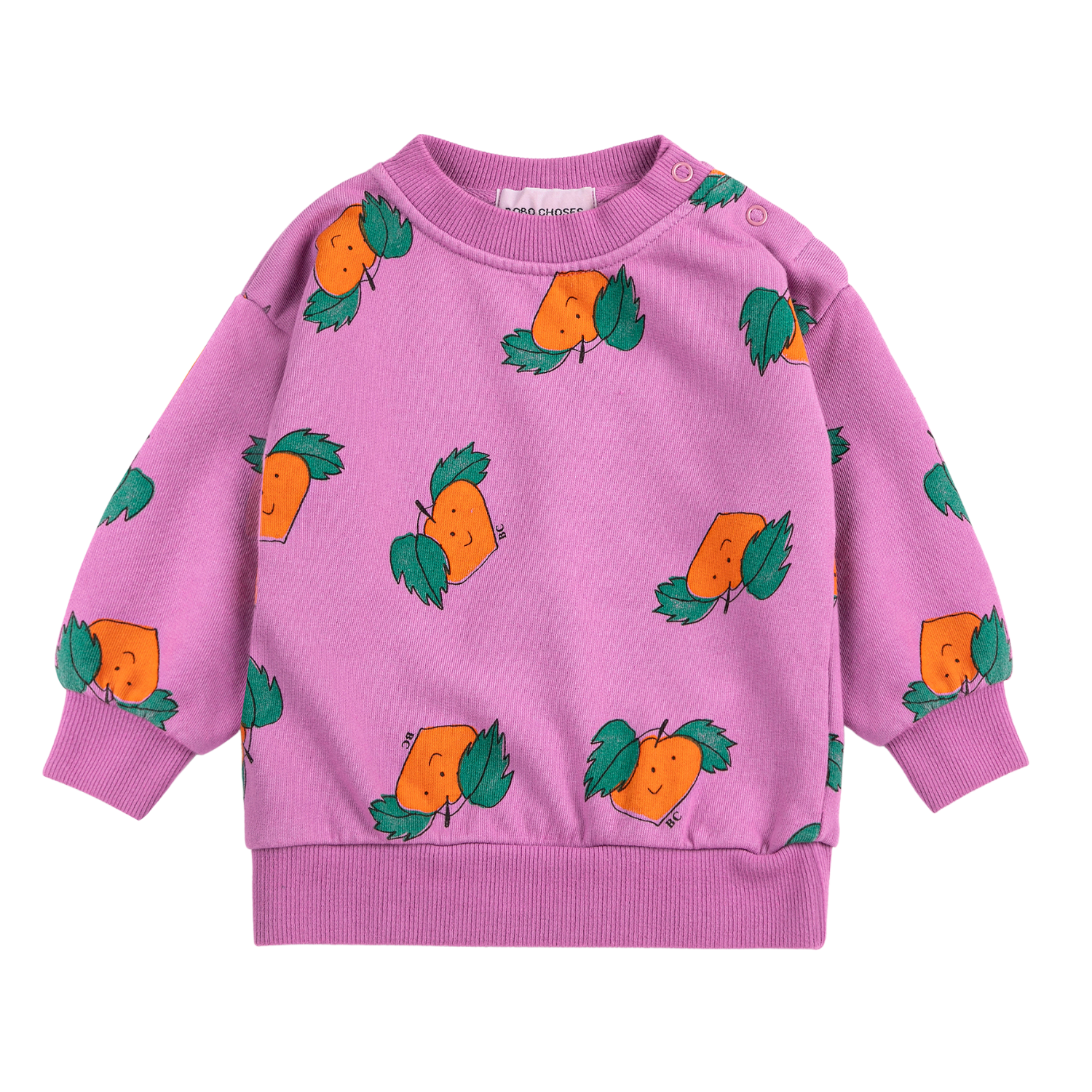 Tangerine all over sweatshirt