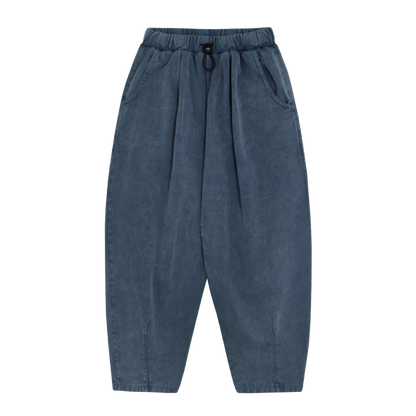 Blue Washed Trousers - Blue