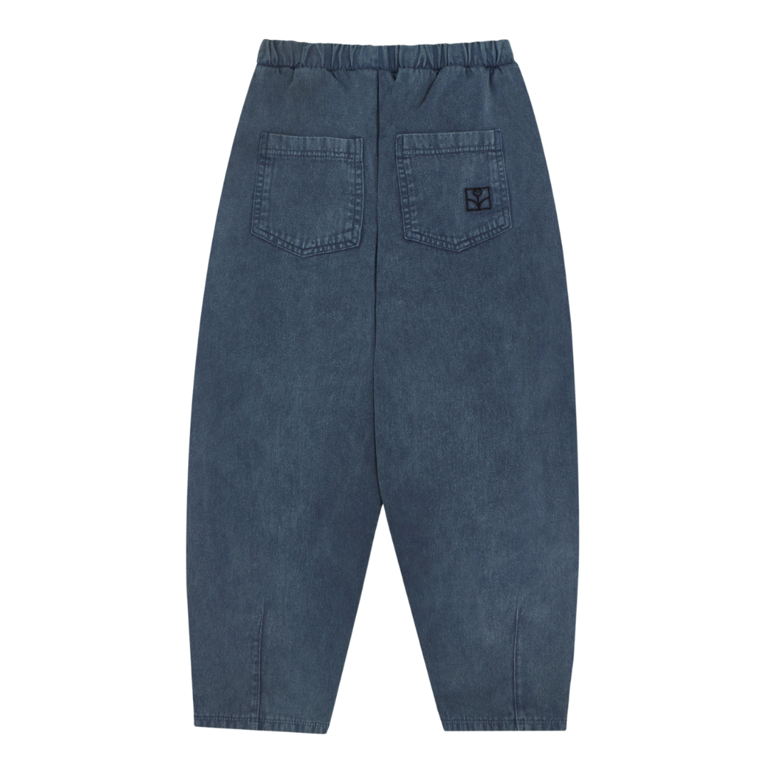 Blue Washed Trousers - Blue