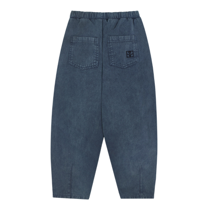 Blue Washed Trousers - Blue