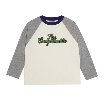 The Campamento Color Block Grey Tshirt - Ecru