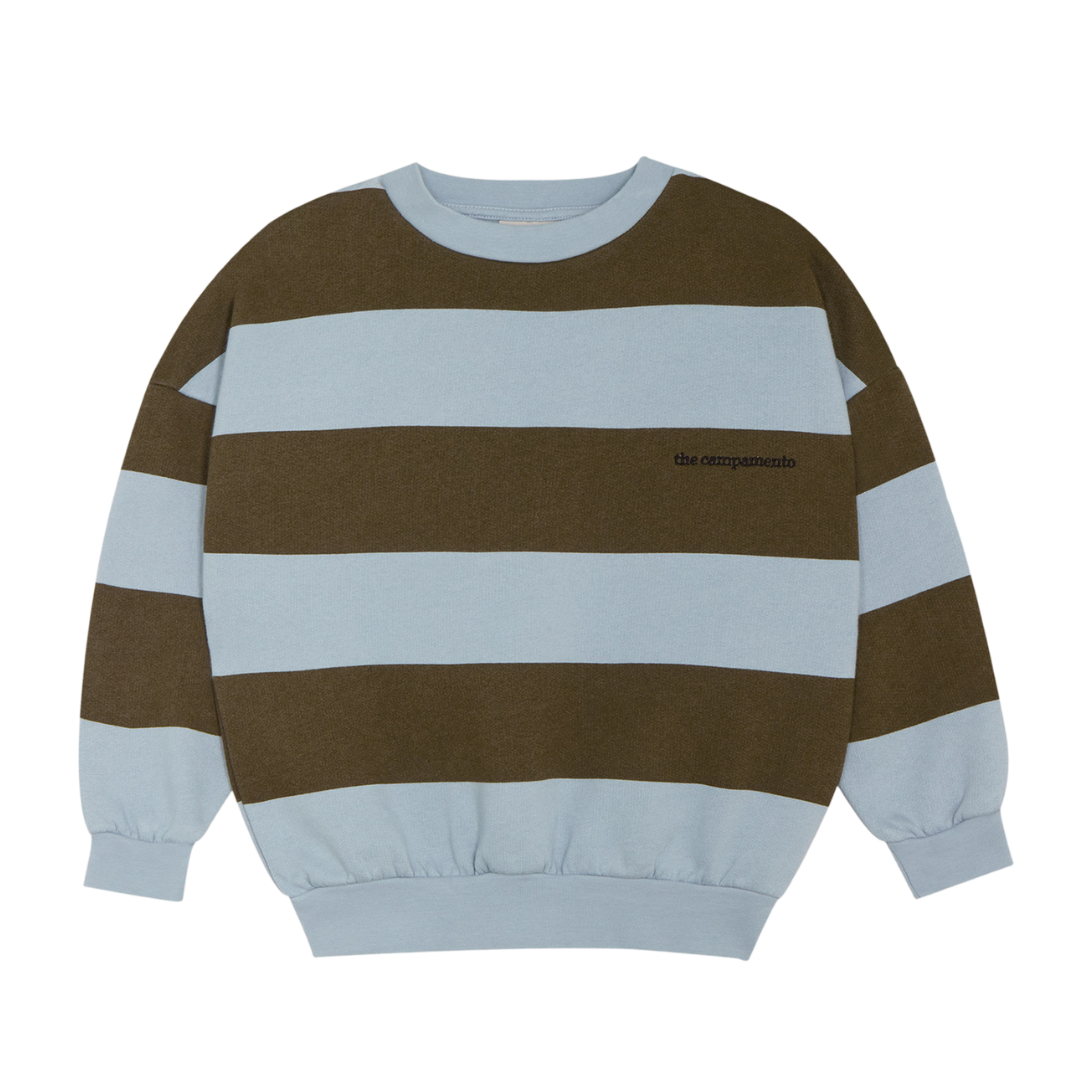 Green Stripes Sweatshirt - Green