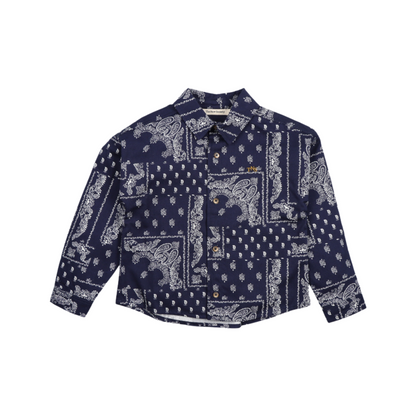Luis Blouse - Bandana Blauw
