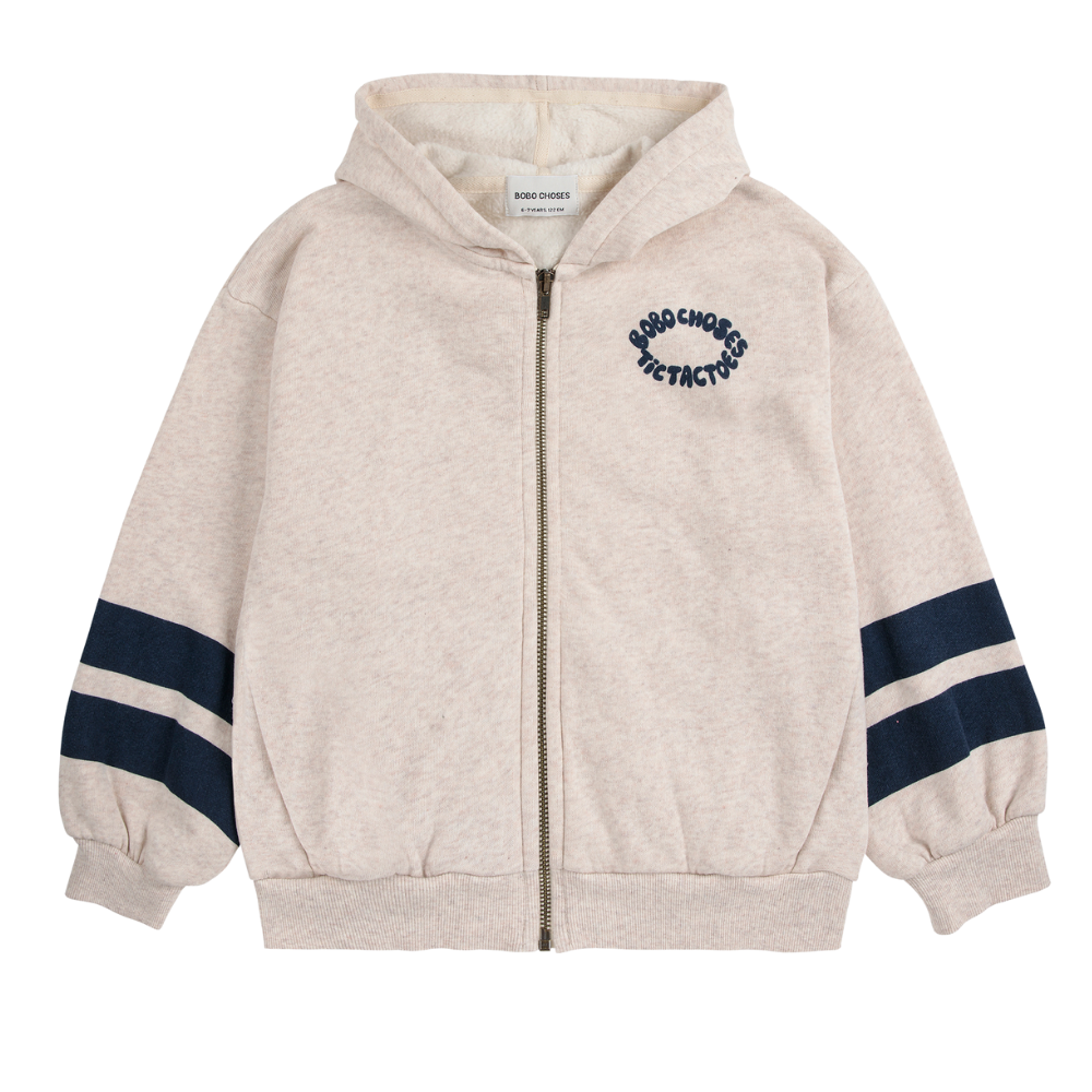 Bobo Choses Tic Tac Toe Zipped Hoodie - Off Wit