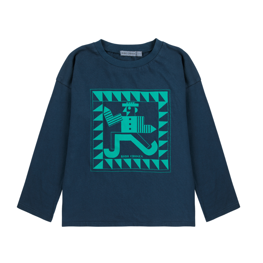 Mr Pencil T-shirt - Blauw