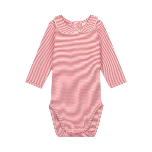 Baby Romper met Kraag - Cherry