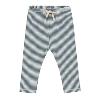 Baby Leggings - Blue Grey - Cream