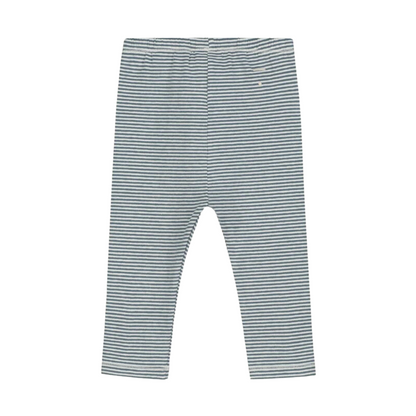 Baby Leggings - Blue Grey - Cream