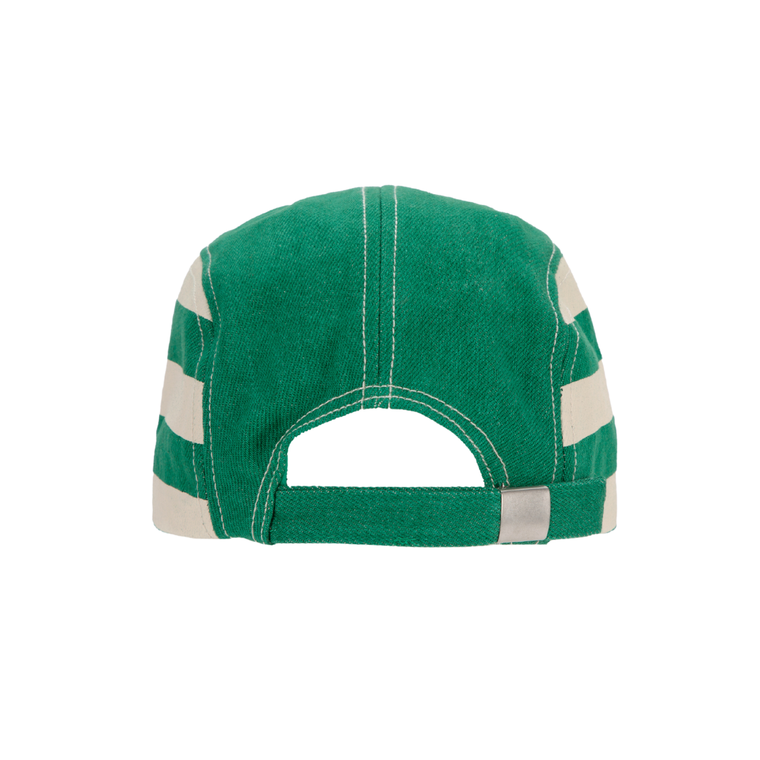 Bobo Choses Green Stripes cap