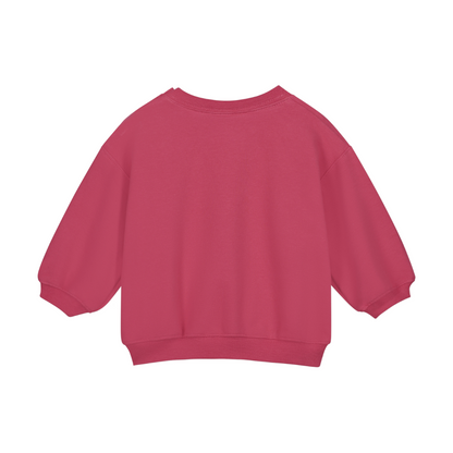 Baby Dropped Shoulder Sweater - Cherry