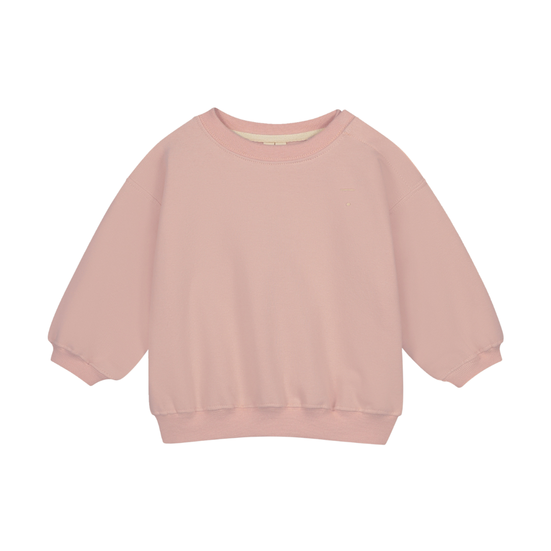 Baby Dropped Shoulder Sweater - Faded Pink