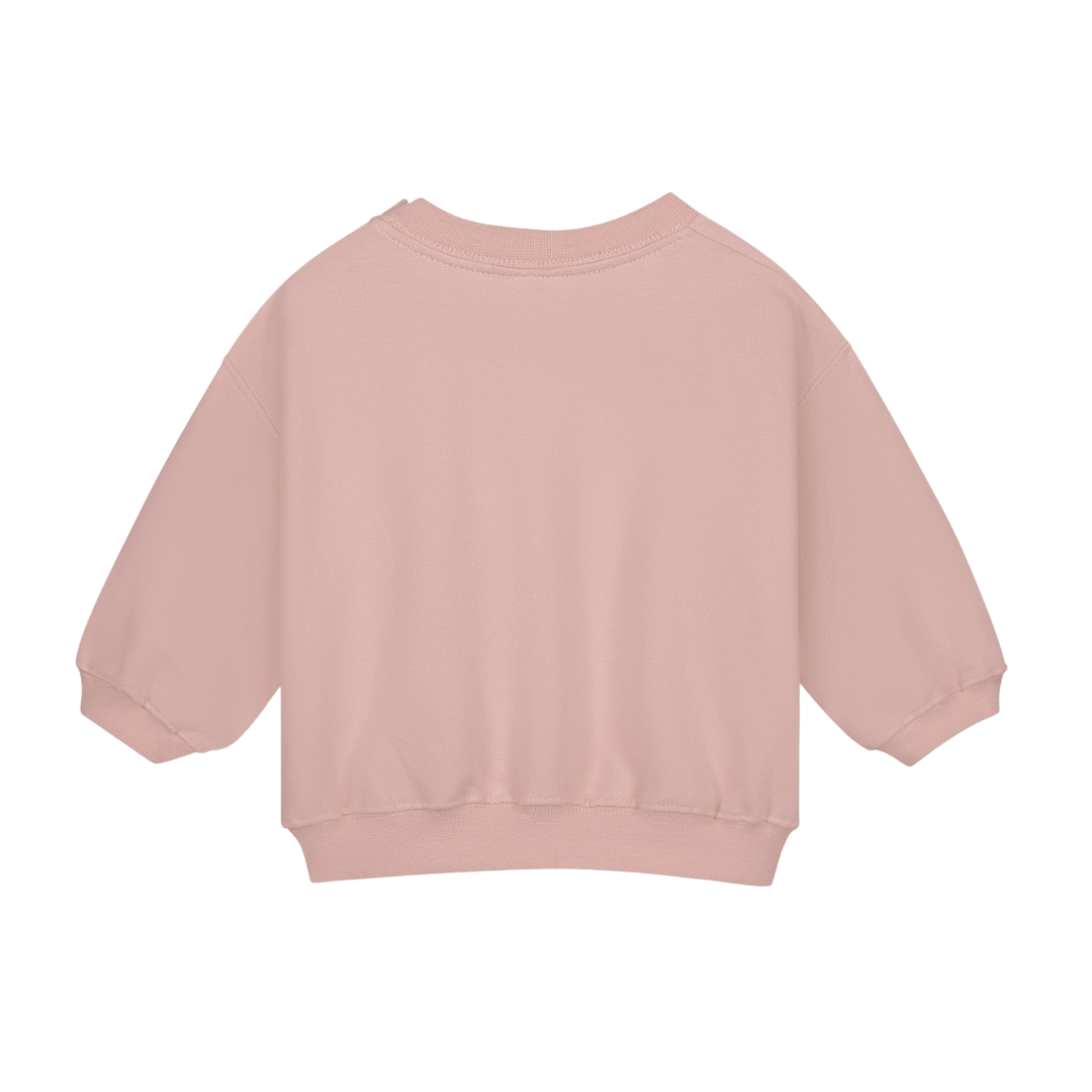 Baby Dropped Shoulder Sweater - Faded Pink