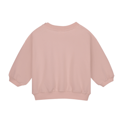 Baby Dropped Shoulder Sweater - Faded Pink