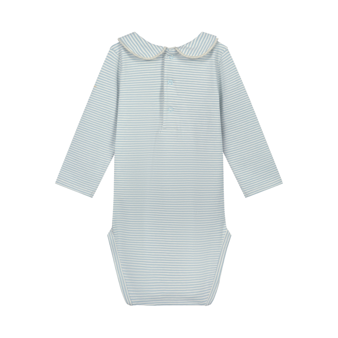 Baby Collar Onesie Sky Cream