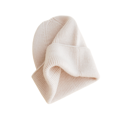 Beanie Fonzie Newborn - Cream