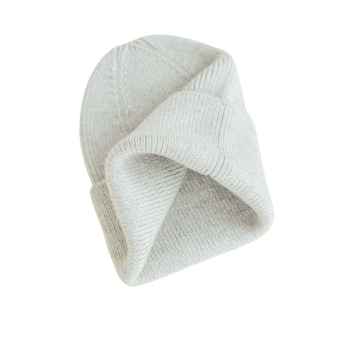 Beanie Fonzie Newborn - Licht Grijs