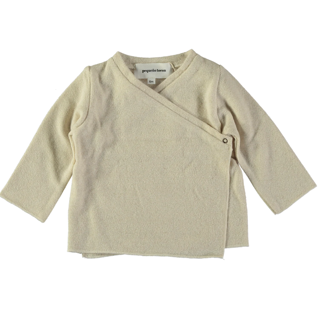 Baby Cardigan Soft - Natural Gold