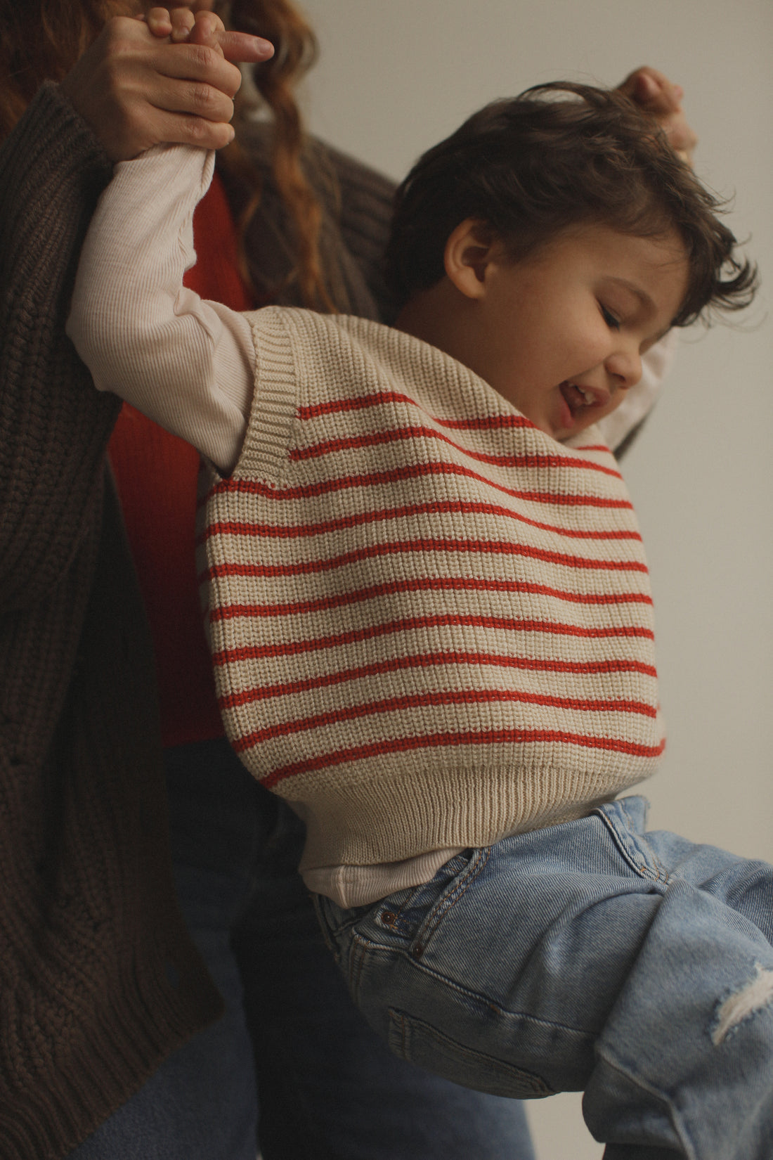 Vest Harvey (baby &amp; kids) - Cream+Red