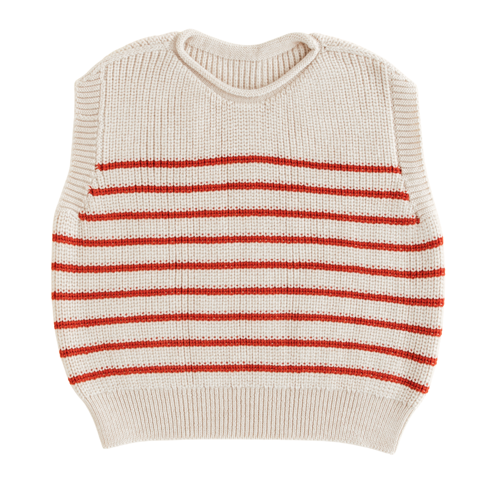 Vest Harvey (baby &amp; kids) - Cream+Red
