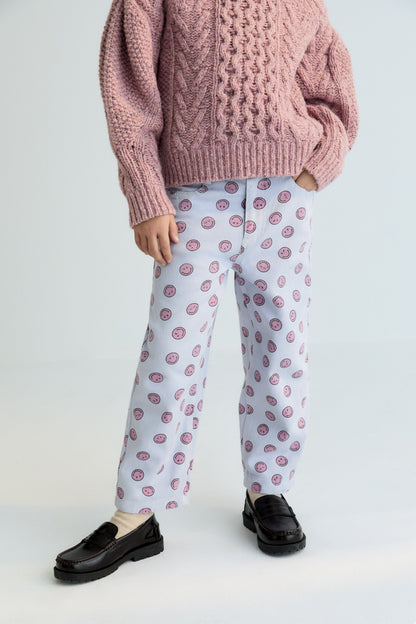 Smiley Broek - Lichtblauw