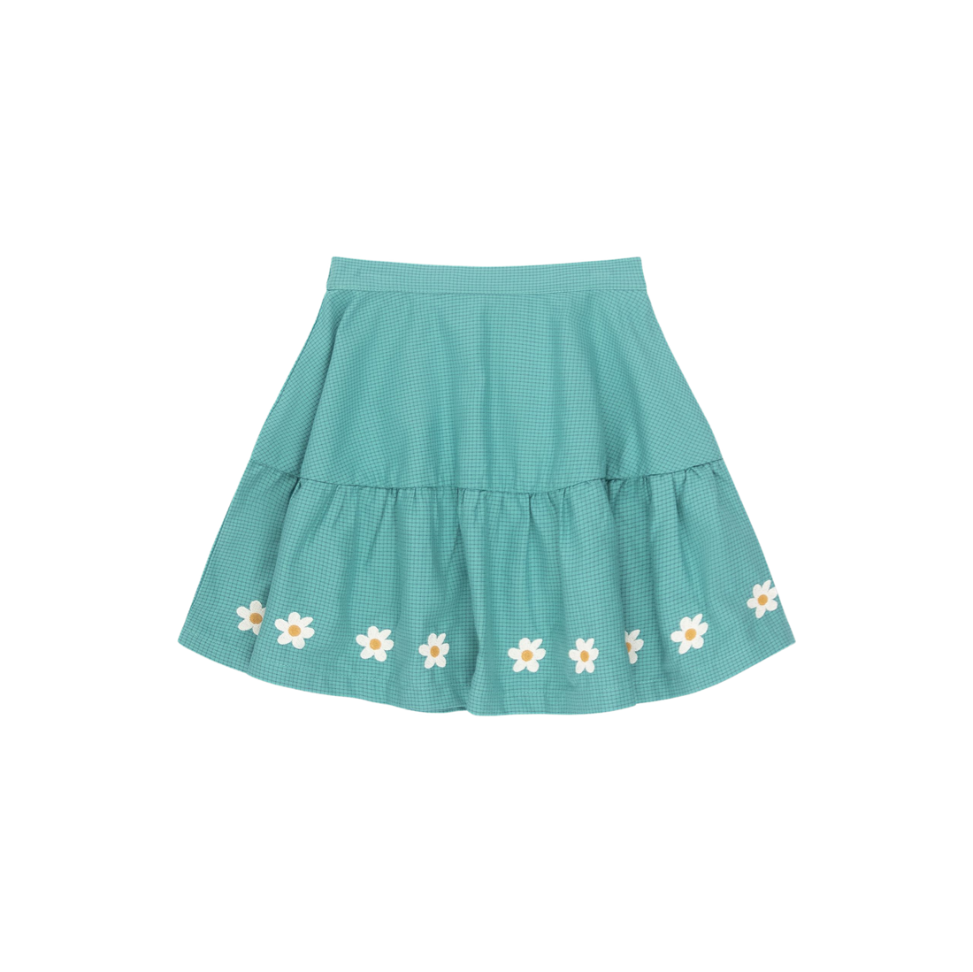 Daisies Skirt - Dark Emerald