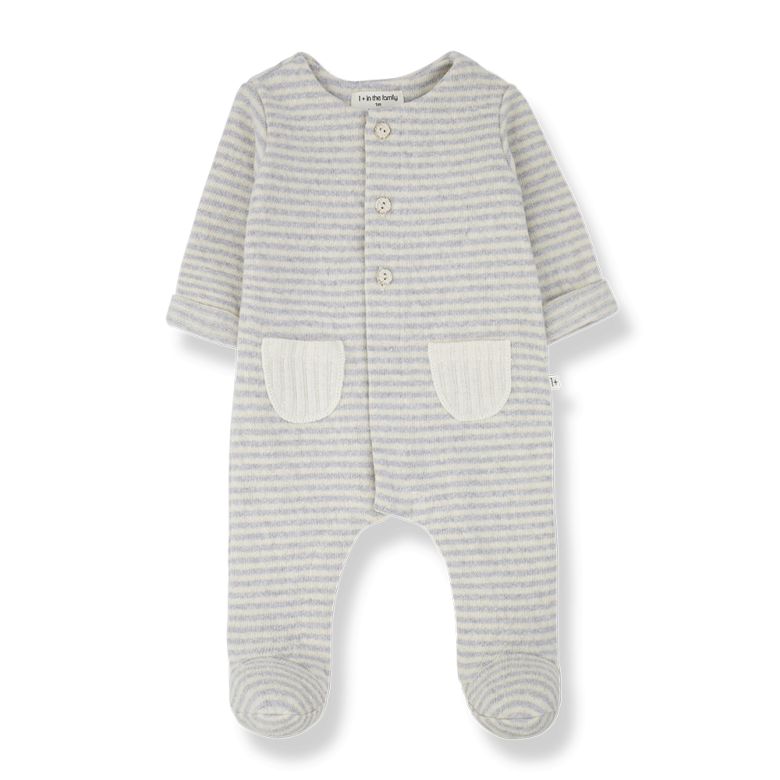 Adria - Jumpsuit W/Feet - Perla