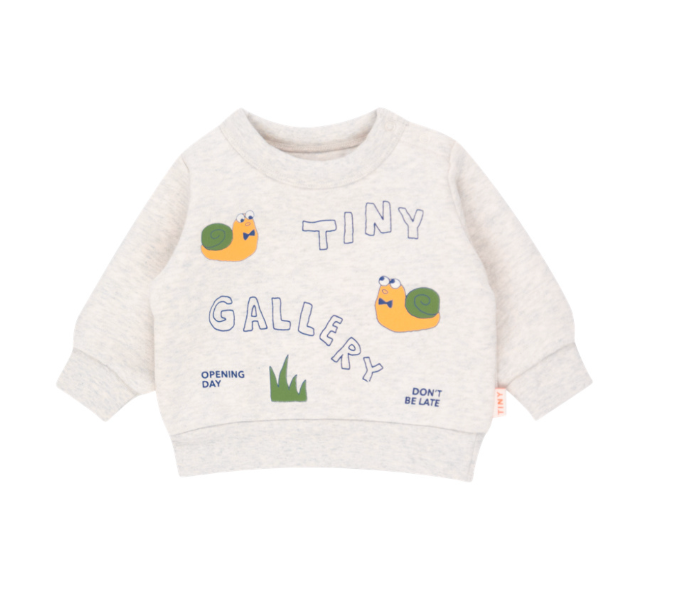 Artsy Snail Baby Sweatshirt - Light Grey Heather