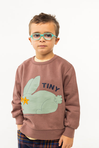 Rabbit Sweatshirt - Purple Grey