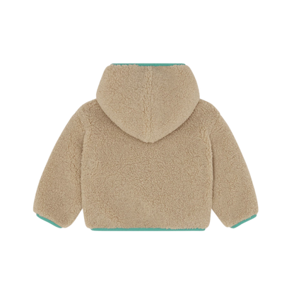 Ecru Teddy Baby Jacket - Ecru