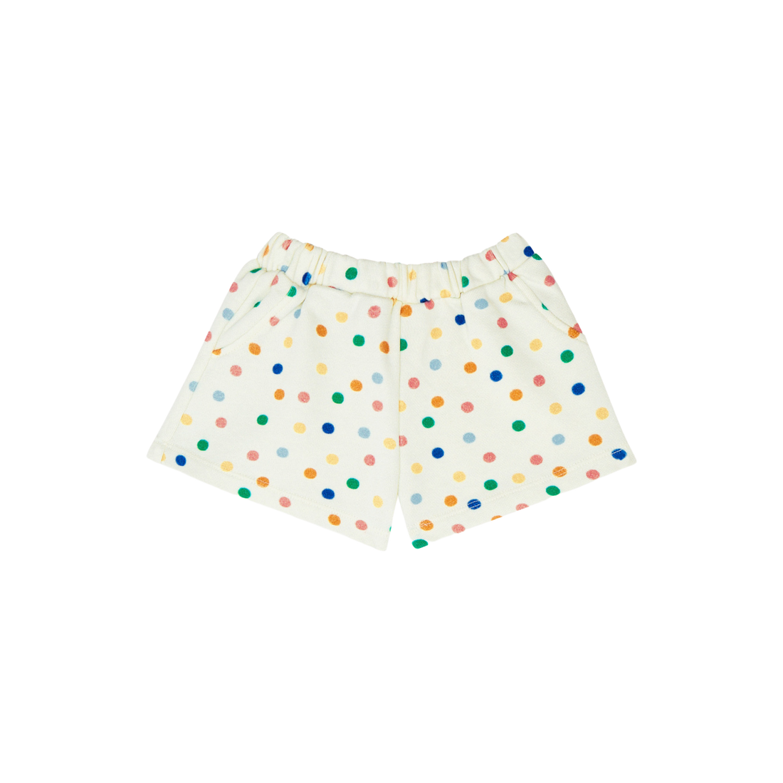 Dots Allover Baby Shorts - Ecru