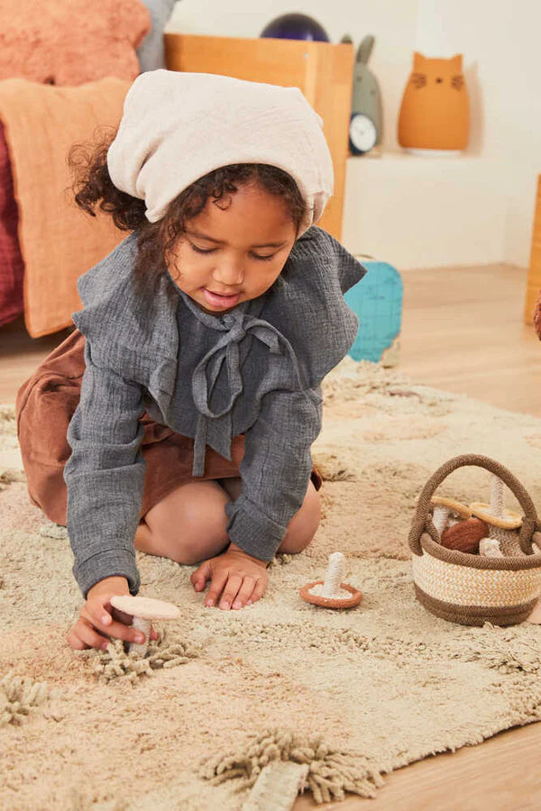 Washable play rug Mushroom Forest