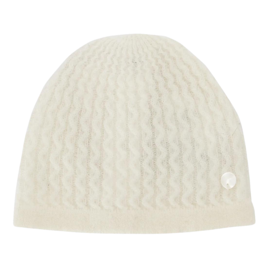 Cashmere Beanie - Ecru